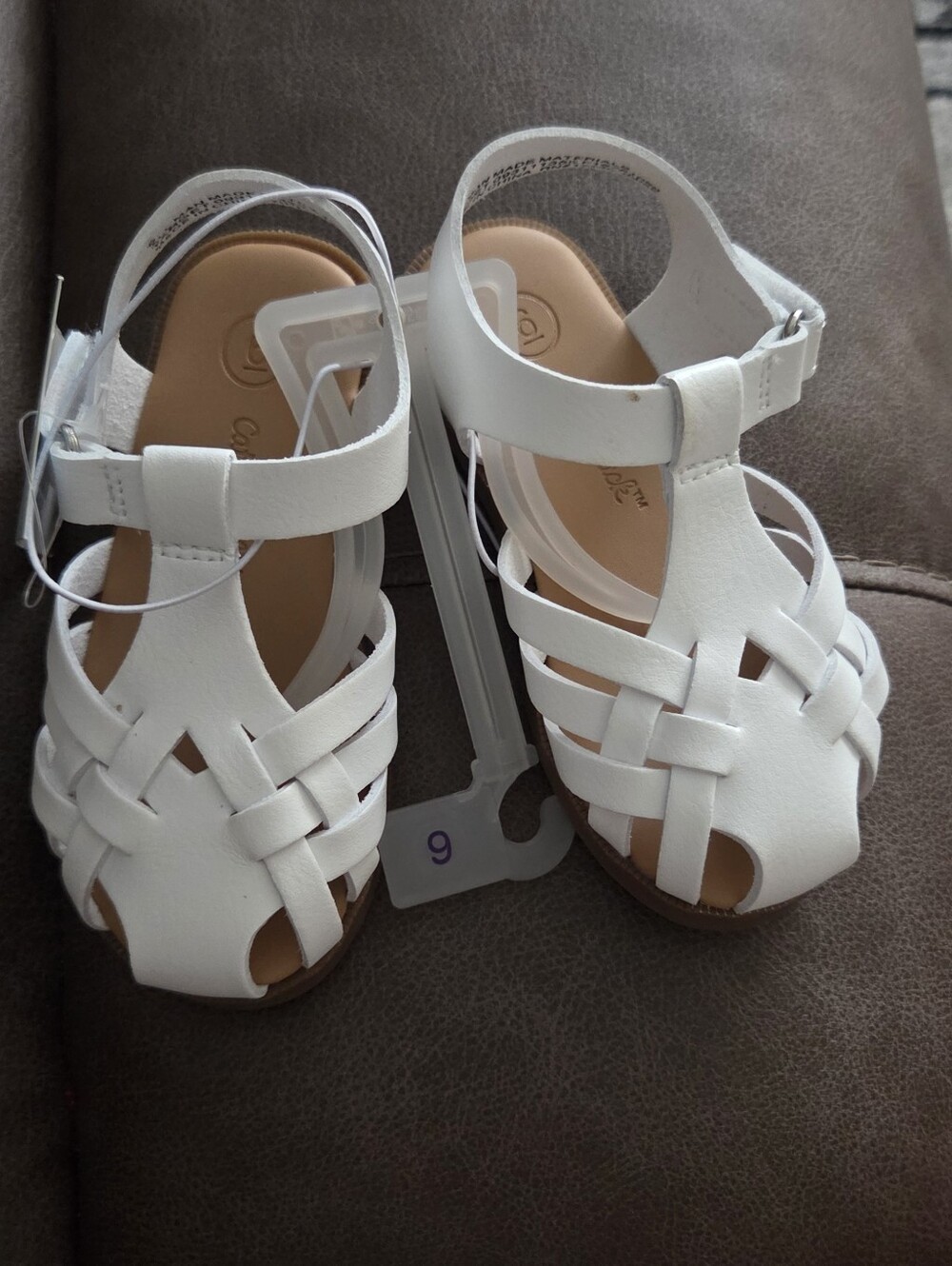 Cat & Jack Kids White Fisherman Sandals - Picture 3 of 5